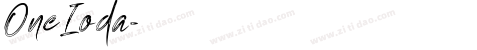 OneIoda字体转换