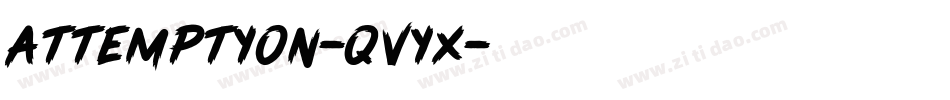 Attemptyon-qvYx字体转换