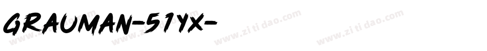 Grauman-51Yx字体转换