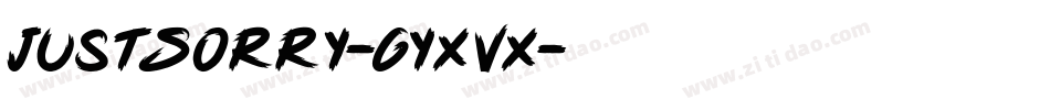 JustSorry-6YxVx字体转换
