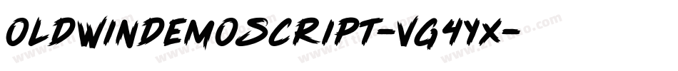 OldwinDemoScript-VG4Yx字体转换
