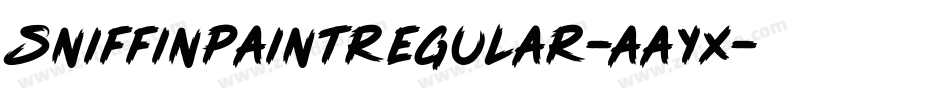 SniffinPaintRegular-AAYx字体转换