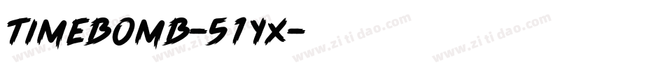 Timebomb-51yx字体转换