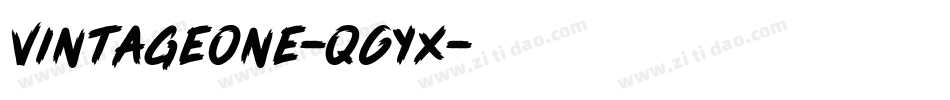 Vintageone-q6Yx字体转换