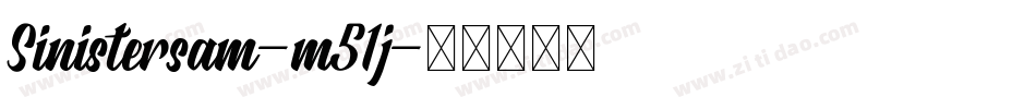 Sinistersam-m51j字体转换