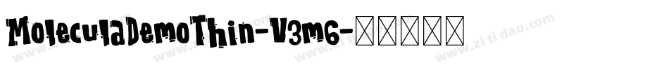 MoleculaDemoThin-V3m6字体转换