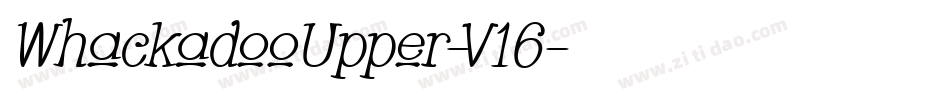 WhackadooUpper-V16字体转换