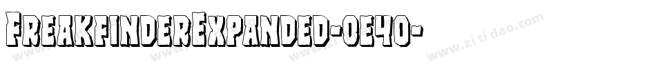 FreakfinderExpanded-0e4o字体转换