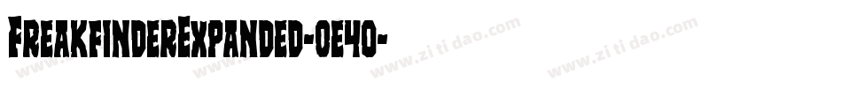 FreakfinderExpanded-0e4o字体转换