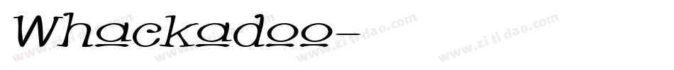 Whackadoo字体转换
