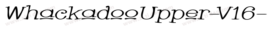 WhackadooUpper-V16字体转换