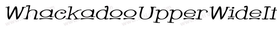 WhackadooUpperWideItalic-j0l字体转换 WhackadooUpperWideItalic-j0l字体转换