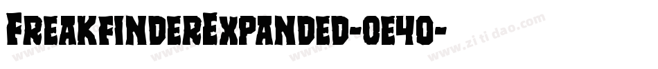 FreakfinderExpanded-0e4o字体转换