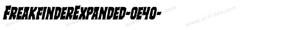 FreakfinderExpanded-0e4o字体转换