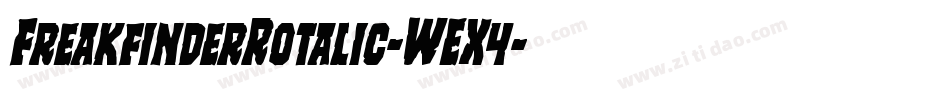FreakfinderRotalic-WEX4字体转换