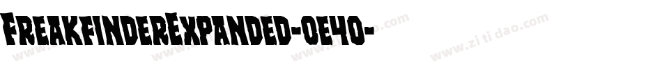FreakfinderExpanded-0e4o字体转换