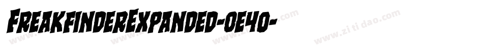 FreakfinderExpanded-0e4o字体转换