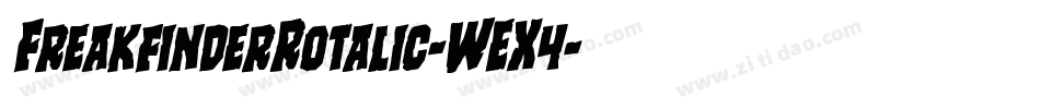FreakfinderRotalic-WEX4字体转换