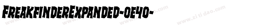 FreakfinderExpanded-0e4o字体转换