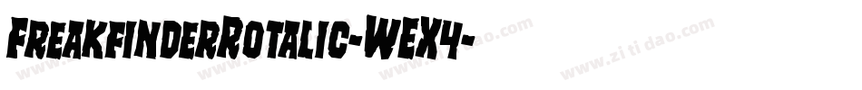 FreakfinderRotalic-WEX4字体转换