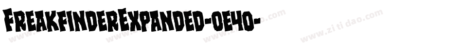 FreakfinderExpanded-0e4o字体转换