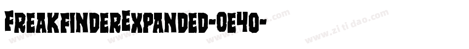 FreakfinderExpanded-0e4o字体转换
