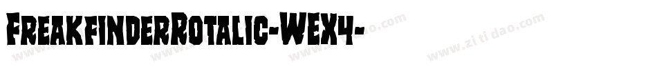 FreakfinderRotalic-WEX4字体转换