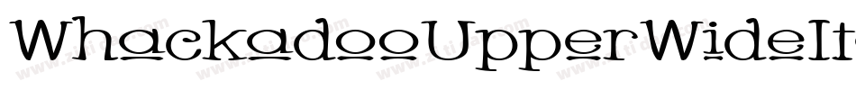 WhackadooUpperWideItalic-j0l字体转换 WhackadooUpperWideItalic-j0l字体转换