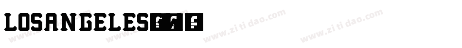 LosAngeles-7g3w字体转换