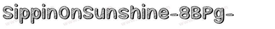 SippinOnSunshine-8BPg字体转换