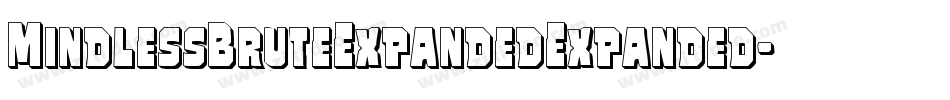 MindlessBruteExpandedExpanded-nPrg字体转换