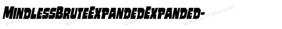 MindlessBruteExpandedExpanded-nPrg字体转换