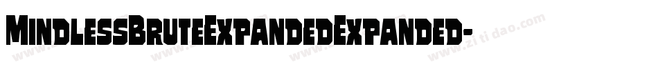 MindlessBruteExpandedExpanded-nPrg字体转换