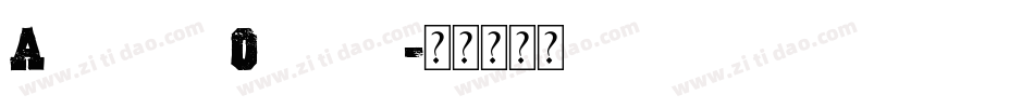 AblefontOutlaw字体转换