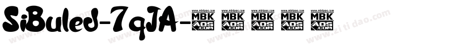 SiBuled-7qJA字体转换