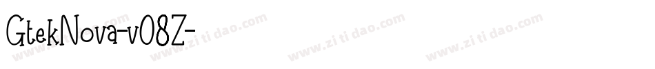GtekNova-v08Z字体转换