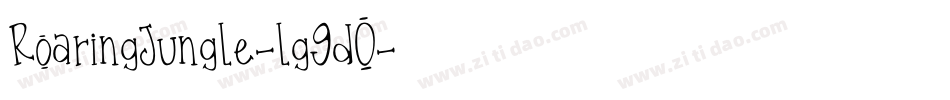 RoaringJungle-lg9d0字体转换