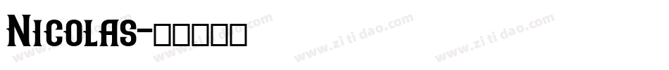 Nicolas字体转换