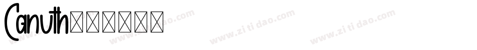 Canuth字体转换