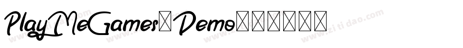 PlayMeGames-Demo字体转换