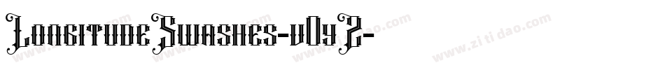 LongitudeSwashes-v0yZ字体转换