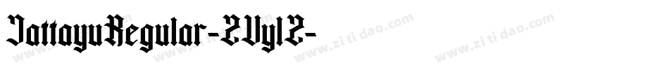 JattayuRegular-ZVy1Z字体转换