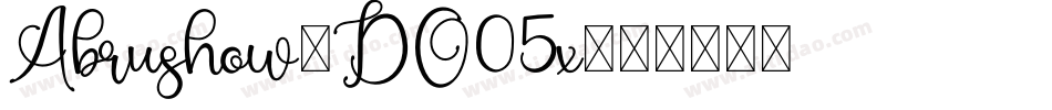 Abrushow-DO05x字体转换