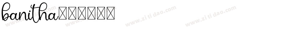 banitha字体转换