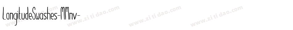 LongitudeSwashes-MMnv字体转换