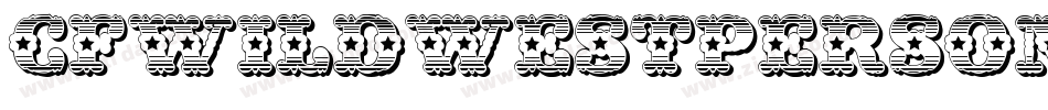CfWildWestPersonalRegular-qVl2字体转换