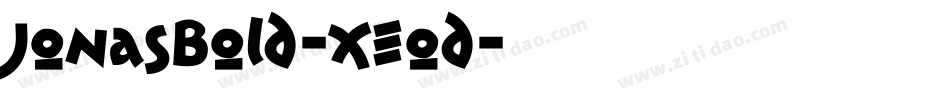 JonasBold-XEod字体转换