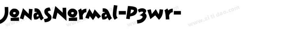 JonasNormal-P3wr字体转换