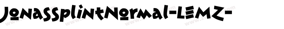 JonassplintNormal-LEMZ字体转换