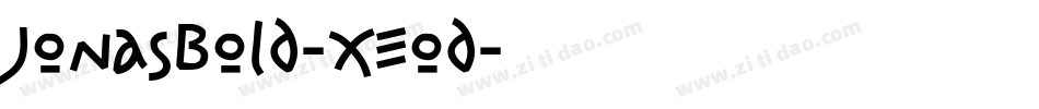 JonasBold-XEod字体转换